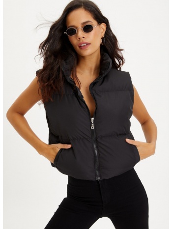 cool & sexy vest - black - puffer σε προσφορά