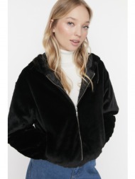 trendyol winter jacket - black - double-breasted