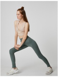 koton high waist yoga leggings with stitching detail