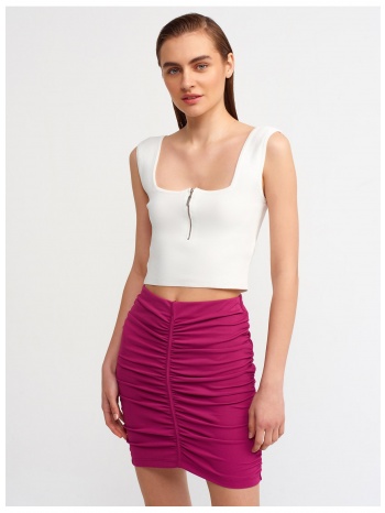 dilvin 80300 pleated mini skirt-magenta σε προσφορά