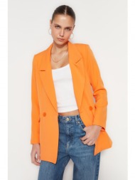 trendyol blazer - orange - regular
