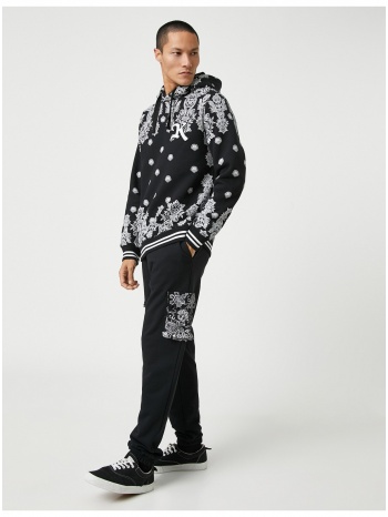 koton jogger sweatpants floral pattern cargo pocket tied σε προσφορά