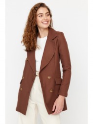trendyol brown oversize jacket