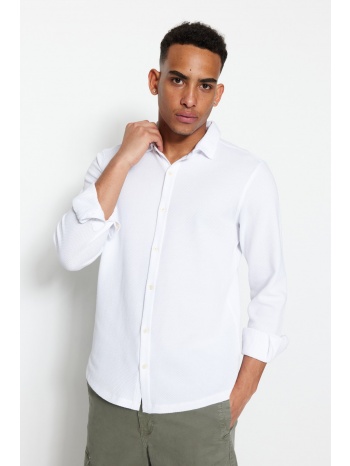 trendyol shirt - white - slim σε προσφορά