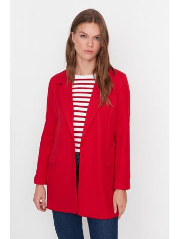 trendyol red single button woven jacket σε προσφορά