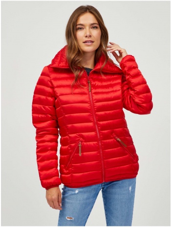 sam73 red women`s quilted jacket sam 73 daba - women σε προσφορά