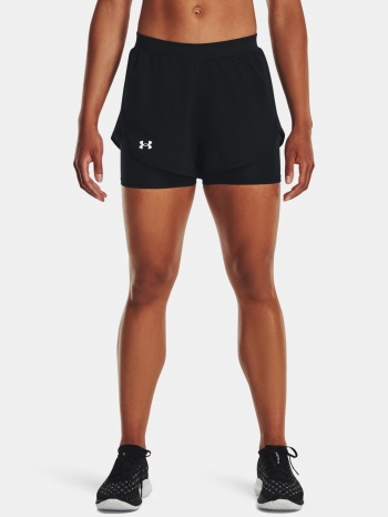 under armour shorts ua fly by elite 2-in-1 short-blk - women σε προσφορά