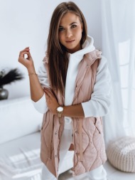 women`s quilted vest welia pink dstreet
