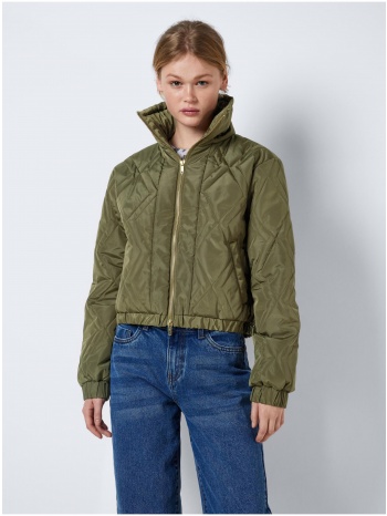 khaki ladies quilted bomber with collar noisy may ziggy  σε προσφορά