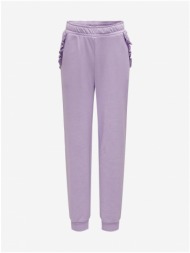 light purple girls` sweatpants only feel - girls