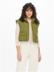 green trimmed quilted vest jdy marvin - ladies