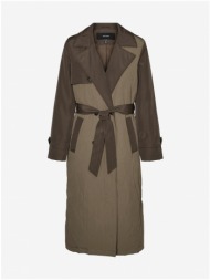 dark brown trench coat vero moda sutton - ladies