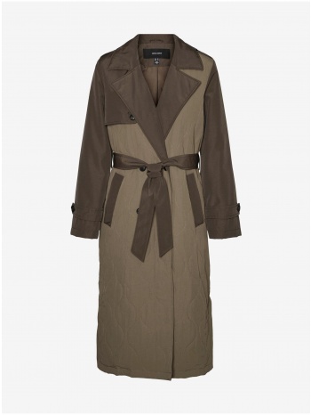 dark brown trench coat vero moda sutton - ladies σε προσφορά