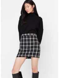 trendyol black mini skirt