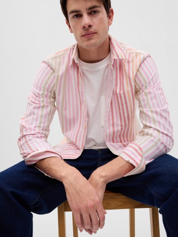 gap striped shirt oxford standard - men σε προσφορά