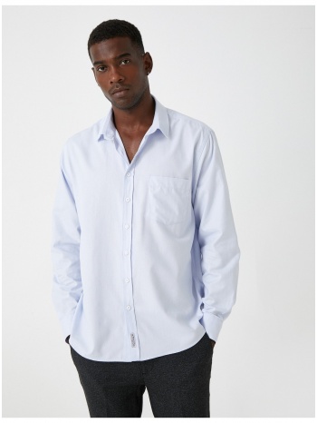 koton basic shirt classic collar with pocket σε προσφορά