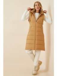 happiness istanbul vest - brown - puffer