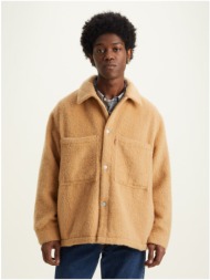 levi's beige men's jacket with levi's® portola wool - men