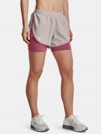 under armour shorts ua fly by elite 2-in-1 short-gry - women σε προσφορά