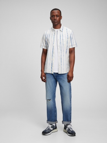 gap shirts standard made of cotton and linen - men σε προσφορά