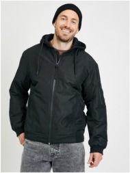 black men`s lightweight jacket with detachable hood tom tailor denim - men`s