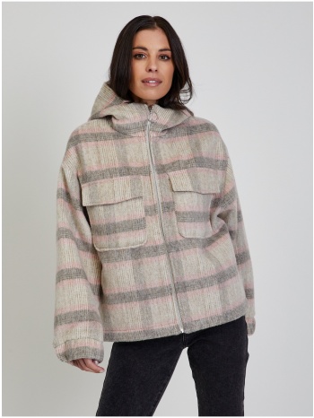 pink-grey women`s plaid jacket tom tailor denim - women σε προσφορά