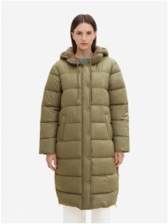 khaki women`s winter quilted double-sided coat tom tailor - women