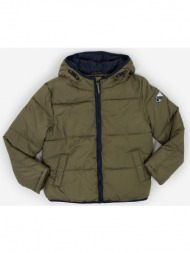 khaki boys quilted jacket with hood tom tailor - boys