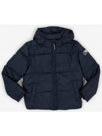 dark blue boys` quilted jacket with hood tom tailor - boys σε προσφορά