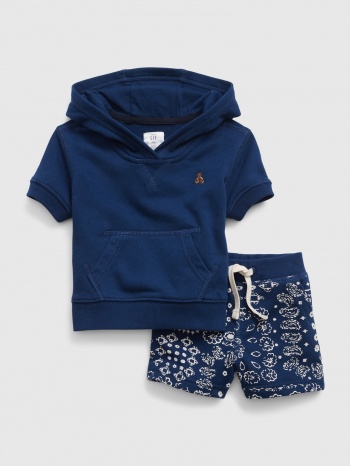 gap baby set sweatshirt & shorts - boys σε προσφορά