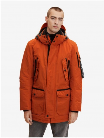 orange men`s winter hooded jacket tom tailor - men σε προσφορά