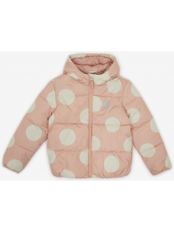 light pink girly polka dot quilted jacket tom tailor - girls σε προσφορά