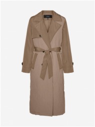 brown trench coat vero moda sutton - ladies