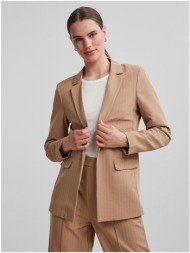 light brown women`s striped jacket pieces bossy - ladies