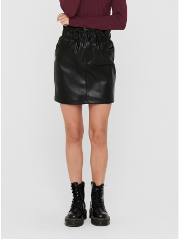 black leatherette skirt only-maiya - women σε προσφορά
