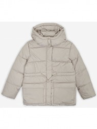 tom tailor light grey girly quilted winter jacket with detachable hood tom - girls