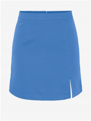blue ladies mini skirt with slit pieces thelma - women σε προσφορά