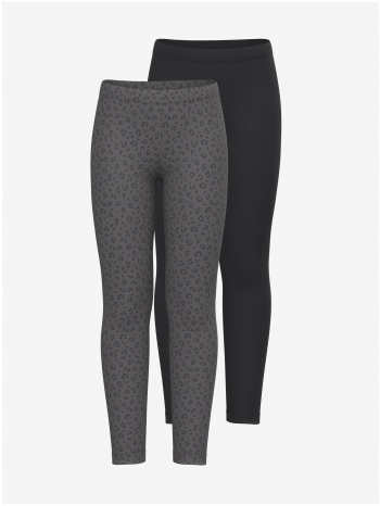 set of two girly leggings in grey and black name it vivian σε προσφορά