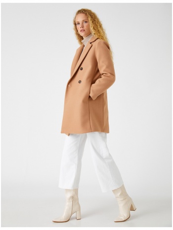 koton coat - beige - double-breasted σε προσφορά