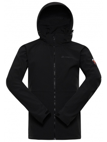 men`s softshell jacket with membrane alpine pro merom black