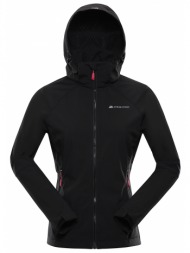 women`s softshell jacket with membrane alpine pro lanca black
