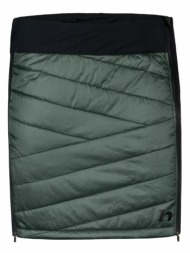 women`s insulated quilted skirt hannah ally dark forest/anthracite