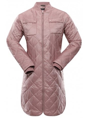 women`s quilted coat nax nax lozera pale mauve σε προσφορά