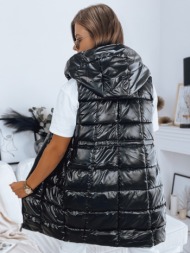women`s quilted vest luci black dstreet