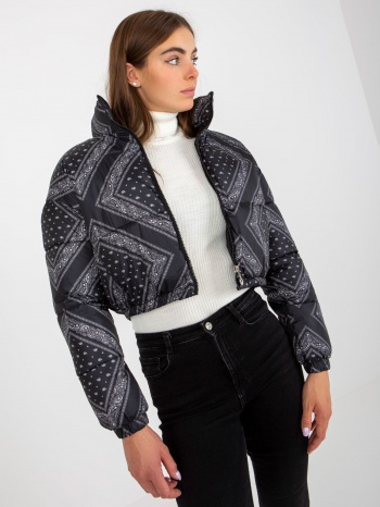 black short quilted down jacket without hood σε προσφορά