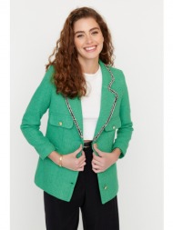 trendyol blazer - green - regular