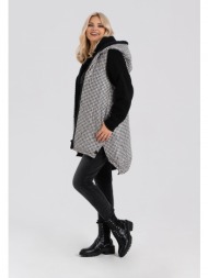 look made with love woman`s vest 3022 pepitka