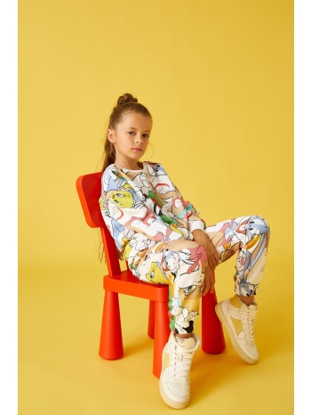 παιδικό παντελόνι φόρμα koton 3wkg40243ak/ecru patterned σε προσφορά