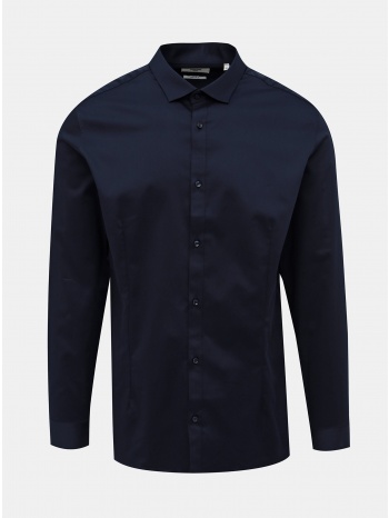 dark blue slim fit shirt jack & jones parma - men σε προσφορά