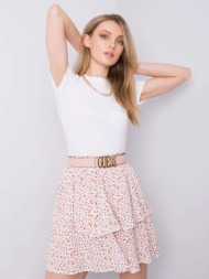 carie sublevel white skirt with frill